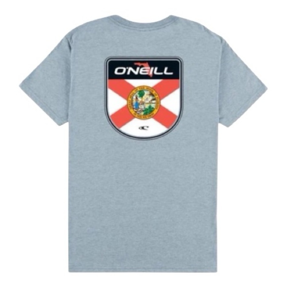 O'Neill Florida Badge Tee Surf Pride Tampa Gulf Coast Indigo Medium